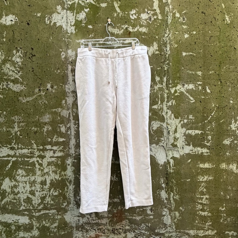Ted Baker Relaxed Fit Drawstring Pants / Joggers, White, Medium - Picture 6 of 17